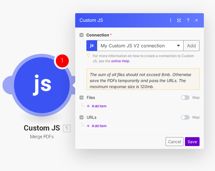 Make.com PDF Merging
