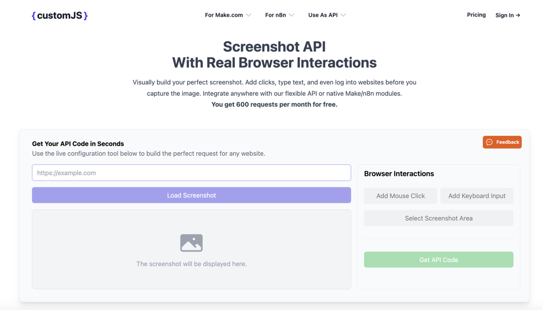 CustomJS Screenshot