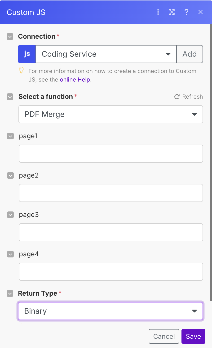 Merge Multiple PDFs With Make.com