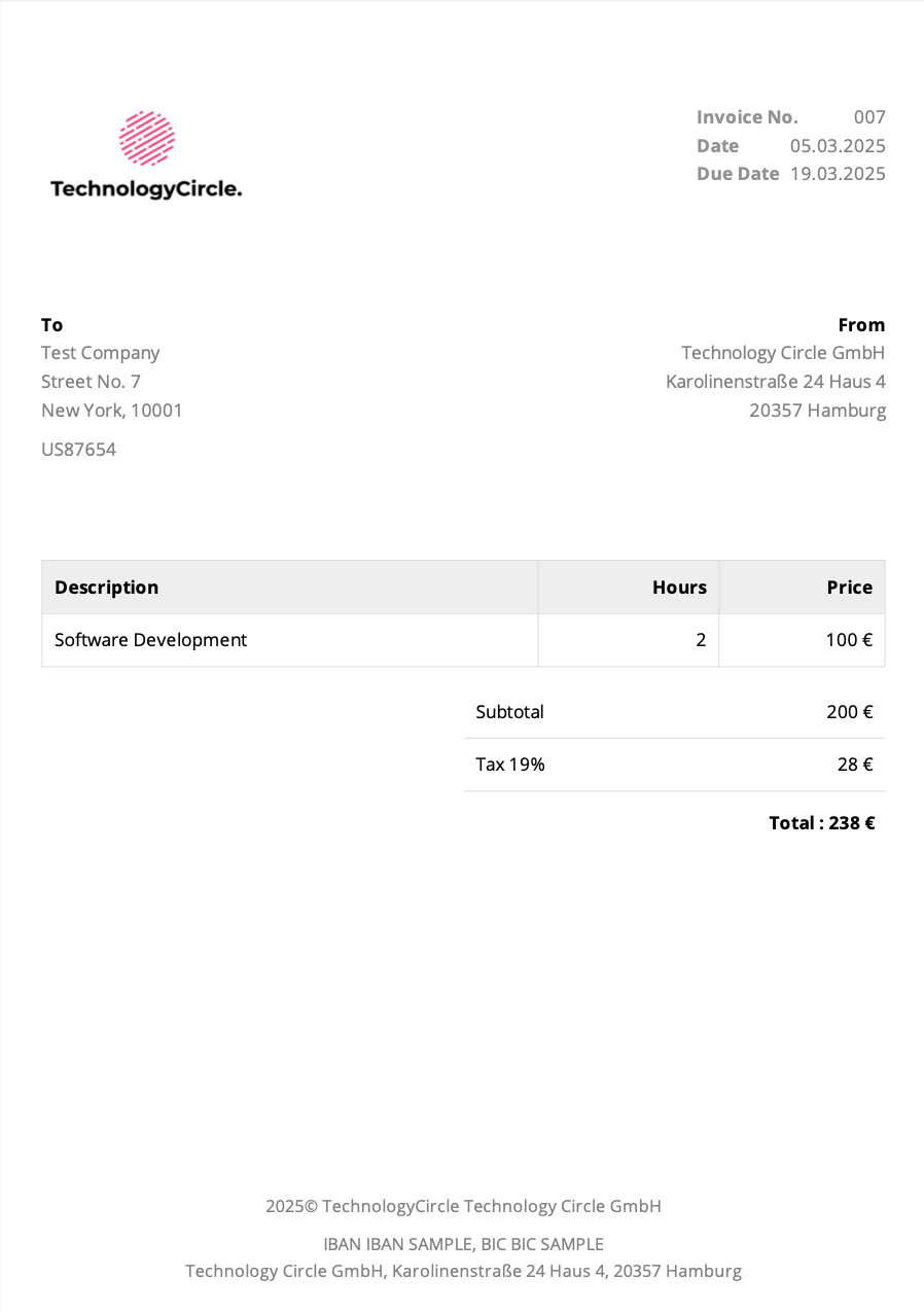 Invoice Template