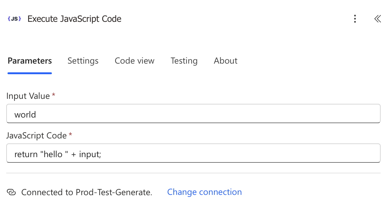 CustomJS Power Automate Actions