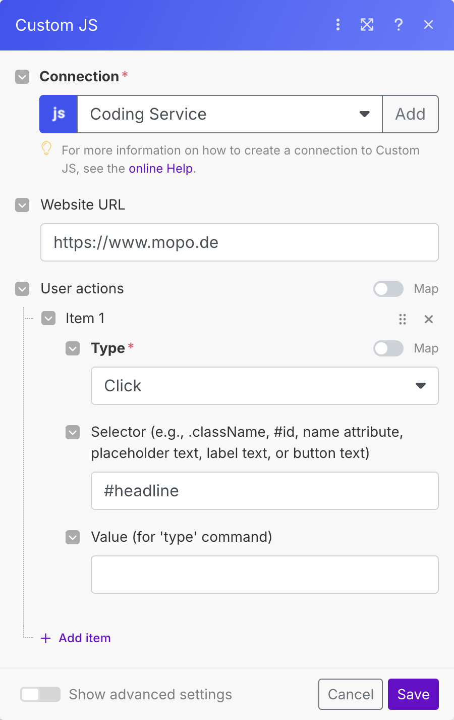 Make Web Scraper Module