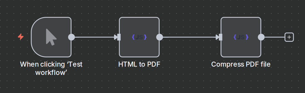 Compress PDFs with n8n