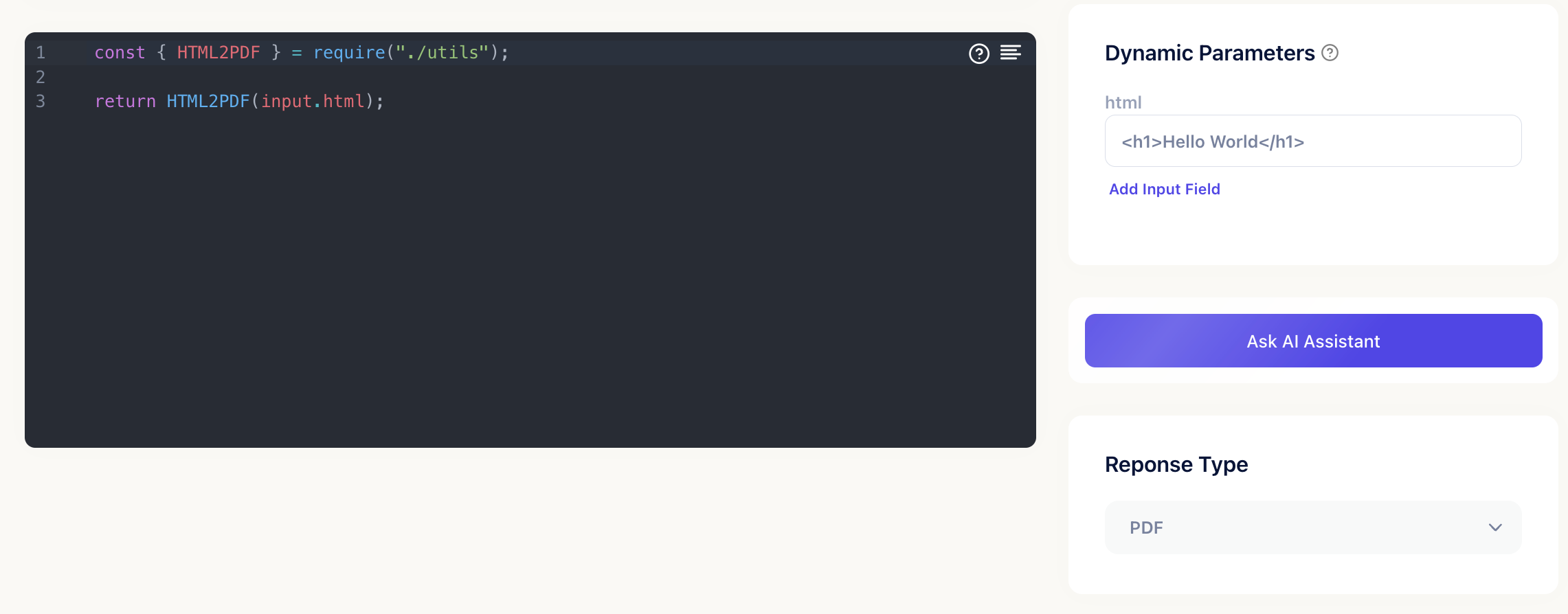 CustomJS HTML 2 PDF