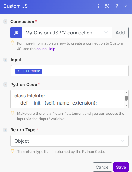 Execute Inline Python